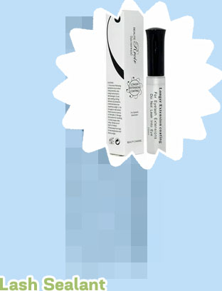 Lash extension sealant
