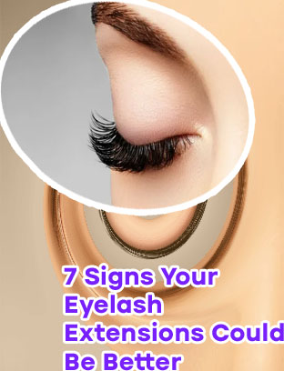 Long eyelash extensions