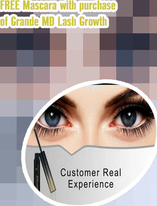 Mascara with lash growth serum