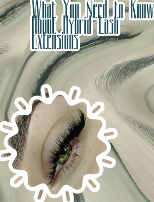 Natural hybrid lash extensions